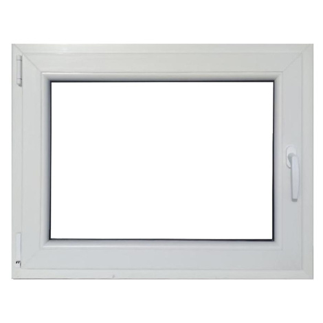 Okno levé 90x60 bílá/antracit BAUMAX