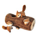 ZippyPaws Burrow Log with 3 Chipmunks 35,5 cm