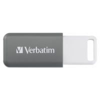VERBATIM Flash Disk 128GB DataBar USB 2.0 Drive, šedý Šedá