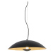 Vintage závěsná lampa černá se zlatem 60 cm - Emilienne Novo
