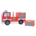Bigjigs Toys Dřevěné nasazovací hasičské auto FIREMAN