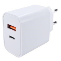 Solight USB A+C 20W fast charger univerzální napájecí adaptér