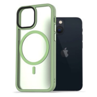 AlzaGuard Matte Case Compatible with MagSafe pro iPhone 13 Mini zelený