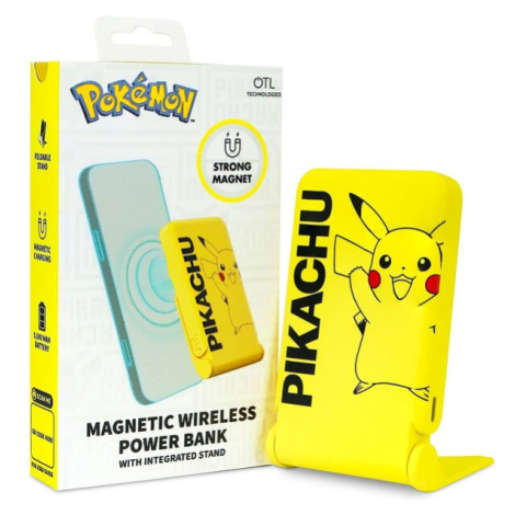 Magnetická powerbanka OTL Technologies Pokémon Pikachu s USB-C Žlutá