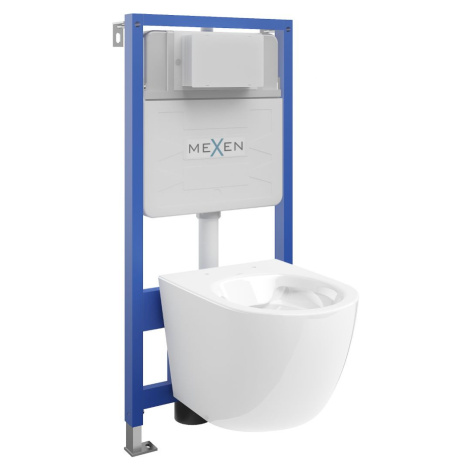 MEXEN/S WC předstěnová instalační sada Fenix Slim s mísou WC Lena, bílá 6103322XX00