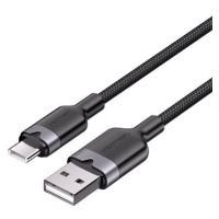 Vention USB 2.0 A Male to C Male 3A Cable 2M Black Aluminum Alloy Type