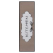 Hanse Home Collection koberce Běhoun Cook & Clean 105728 Brown White Black Rozměry koberců: 50x1
