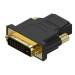 AlzaPower DVI-D (24+1) (M) to HDMI (F) FullHD černý