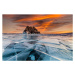 Fotografie Sunset on Lake Baikal in winter near Elenka island, Anton Petrus, 40 × 26.7 cm