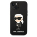 Zadní kryt Karl Lagerfeld Liquid Silicone Ikonik NFT pro Apple iPhone 15, black