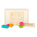 ECO-BRICKS Color Plus dřevěná stavebnice 48 dílků