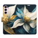 iSaprio Flip pouzdro Gold Flowers pro Samsung Galaxy A35 5G