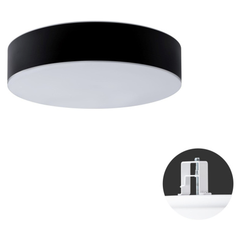 OS ERI52181 ERIS CV4 stropní/nástěnné skleněné polovestavné svítidlo bílá / černá IP44 3x25W E27 OSMONT