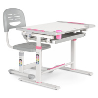 Blumfeldt Tommi XL, sada dětského psacího stolku a židle, výškově nastavitelný stůl a ergonomick