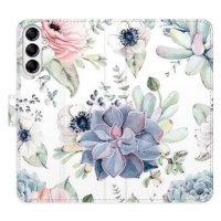 iSaprio flip pouzdro Succulents pro Samsung Galaxy A14 / A14 5G