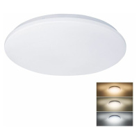 Solight LED stropní světlo Plain, 3CCT, 24W, 1920lm, 3000K, 4000K, 6000K, kulaté, 38cm WO788