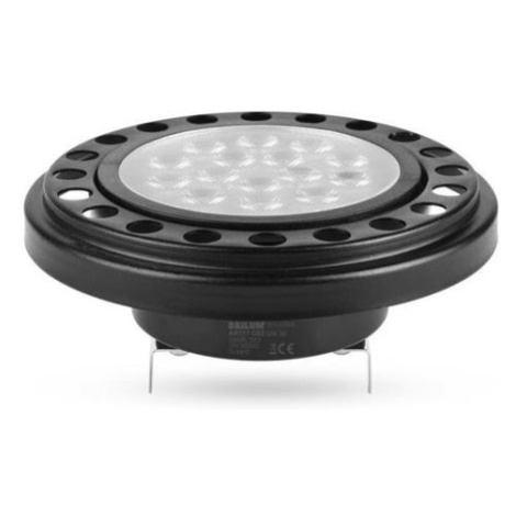 LED Žárovka AR111 G53/12W/12V 3000K černá 30° Donoci