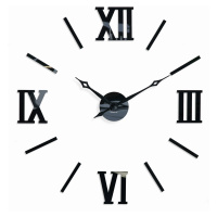 Elegantní nalepovací hodiny černé 130cm