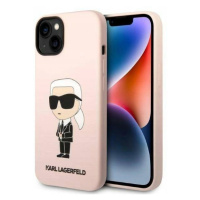 Pouzdro Karl Lagerfeld Silicone Ikonik Pro Iphone 14 Plus Růžové