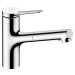 Dřezová baterie Hansgrohe Zesis M33 s vytahovací sprškou, 2 proudy chrom 74821000