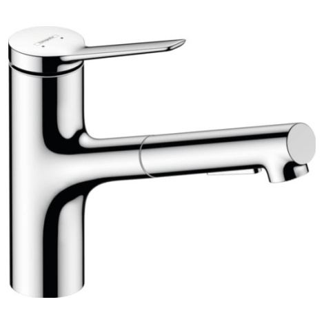 Dřezová baterie Hansgrohe Zesis M33 s vytahovací sprškou, 2 proudy chrom 74821000