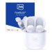 Sluchátka 3MK FlowBuds wireless bluetooth headphones white