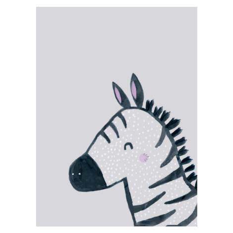Ilustrace Inky zebra, Laura Irwin, (30 x 40 cm)