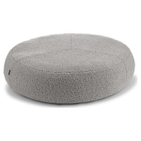 Šedý pelíšek pro psa z materiálu bouclé ø 70 cm Senso Pouffe Pebble S/M – MiaCara