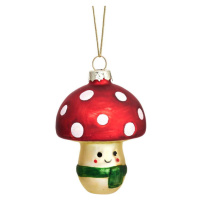 Skleněná vánoční ozdoba Happy Mushroom – Sass & Belle