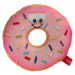 Hračka Dog Fantasy donut s tváří růžový 12cm