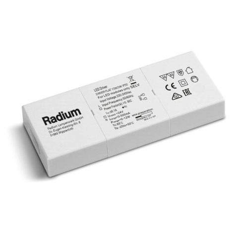 Radium Plochý LED ovladač Radium pro pásky 12W/24V
