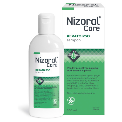 Nizoral Care Kerato PSO Šampon pro pro citlivou pokožku se sklonem k lupénce 200 ml
