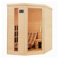 Juskys Infračervená sauna/ tepelná kabina Kolding s topným systémem Triplex a dřevem Hemlock