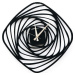 Černé kovové nástěnné hodiny Girdap, ⌀ 50 cm