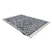 Dywany Lusczow Kusový shaggy koberec BERBER TANGER šedý