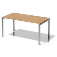 BISLEY Psací stůl CITO s podstavcem ve tvaru U, v x š x h 740 x 1600 x 800 mm, podstavec stříbrn