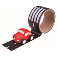 Bigjigs Toys Lepící páska s motivem cesty a autíčkem ROAD