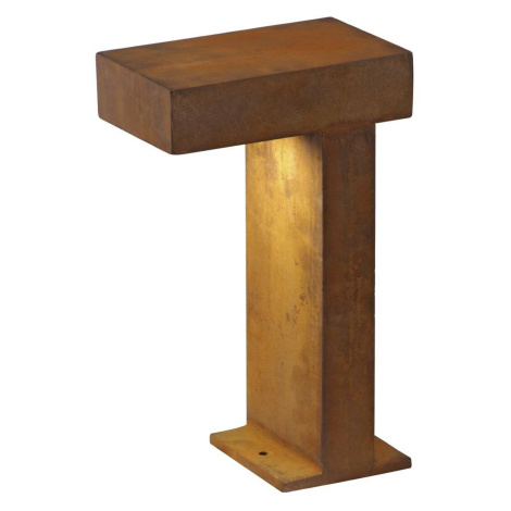 SLV BIG WHITE RUSTY PATHLIGHT, venkovní stojací lampa, úsporná žárovka GX53, IP44, rezavé železo