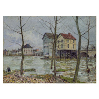 Obrazová reprodukce The Mills at Moret-sur-Loing, Winter, 1890, Alfred Sisley, 40 × 30 cm