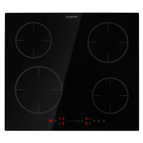 Klarstein Virtuoso EcoAdapt, indukční varná deska, 7200 W, 4 zóny, sklo, černá