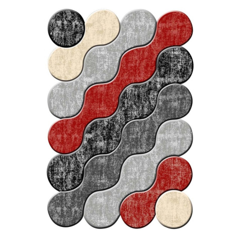 Conceptum Hypnose Koberec Arona 60x100 cm šedý/červený