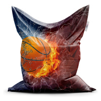 Sablio Sedací vak Classic Basketbalový míč - 150x100 cm