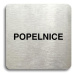 Accept Piktogram "popelnice" (80 × 80 mm) (stříbrná tabulka - černý tisk bez rámečku)