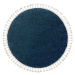 Dywany Łuszczów Kusový koberec Berber 9000 navy kruh - 120x120 (průměr) kruh cm