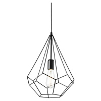 Závěsné svítidlo Ideal Lux Ampolla-3 SP1 nero 148175 černé 30cm