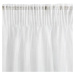 Dekorační záclona s leskem s řasící páskou se zadním tunýlkem VEERA bílá 400x250 cm MyBestHome