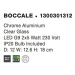 NOVA LUCE nástěnné svítidlo BOCCALE chromovaný hliník čiré sklo G9 2x5W IP20 vč. žárovky 1300301