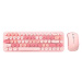 Klávesnice Wireless keyboard + mouse set MOFII Bean 2.4G (Pink)