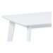 Jídelní stůl CAMPALE – masiv, bílá, 120×75 cm