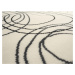Alfa Carpets  Kusový koberec Kruhy cream - 120x170 cm